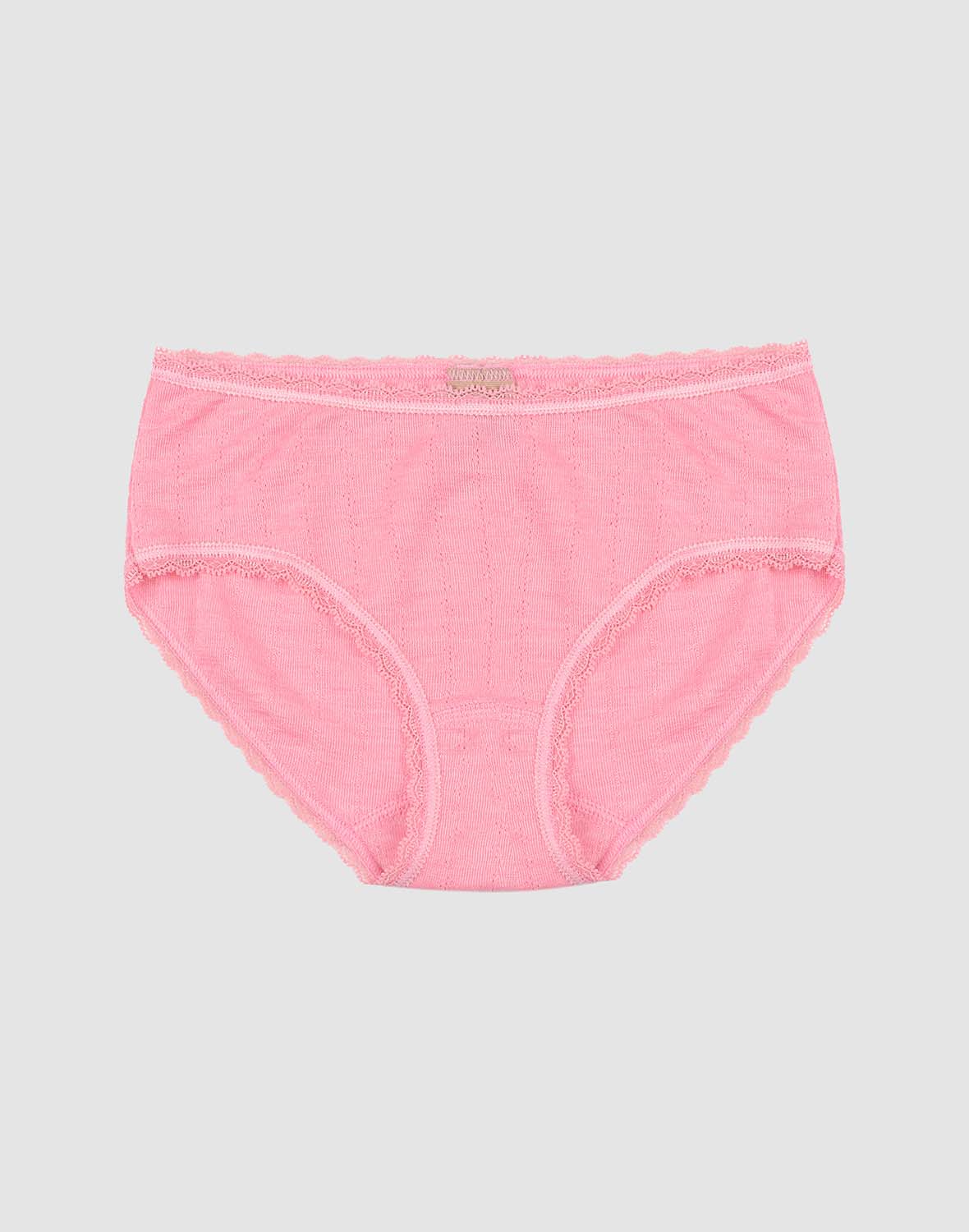 Pointelle onderbroek van merinowol/zijde voor kinderen
