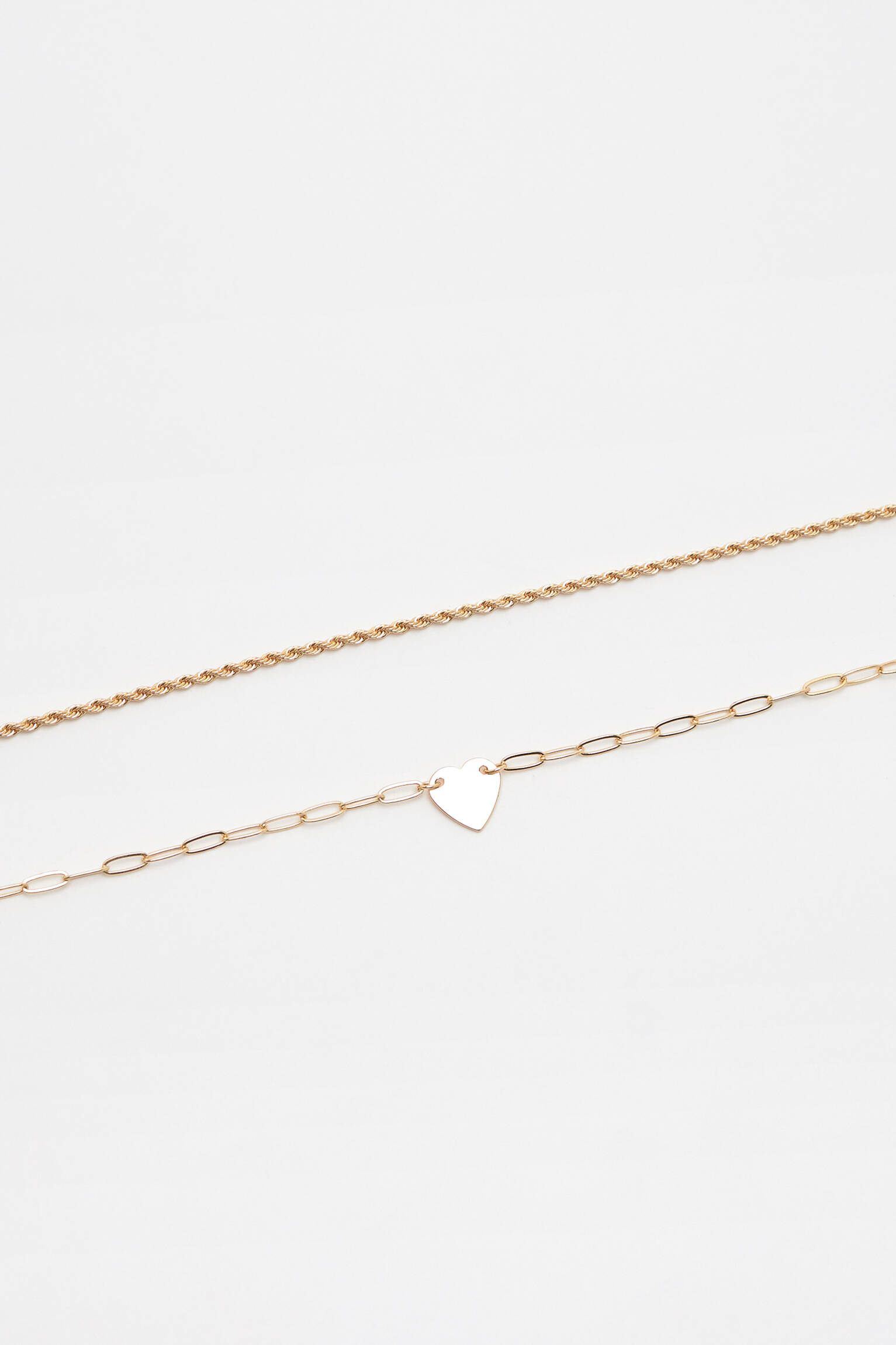 Conjunto de 4 colares dourados - Dourado