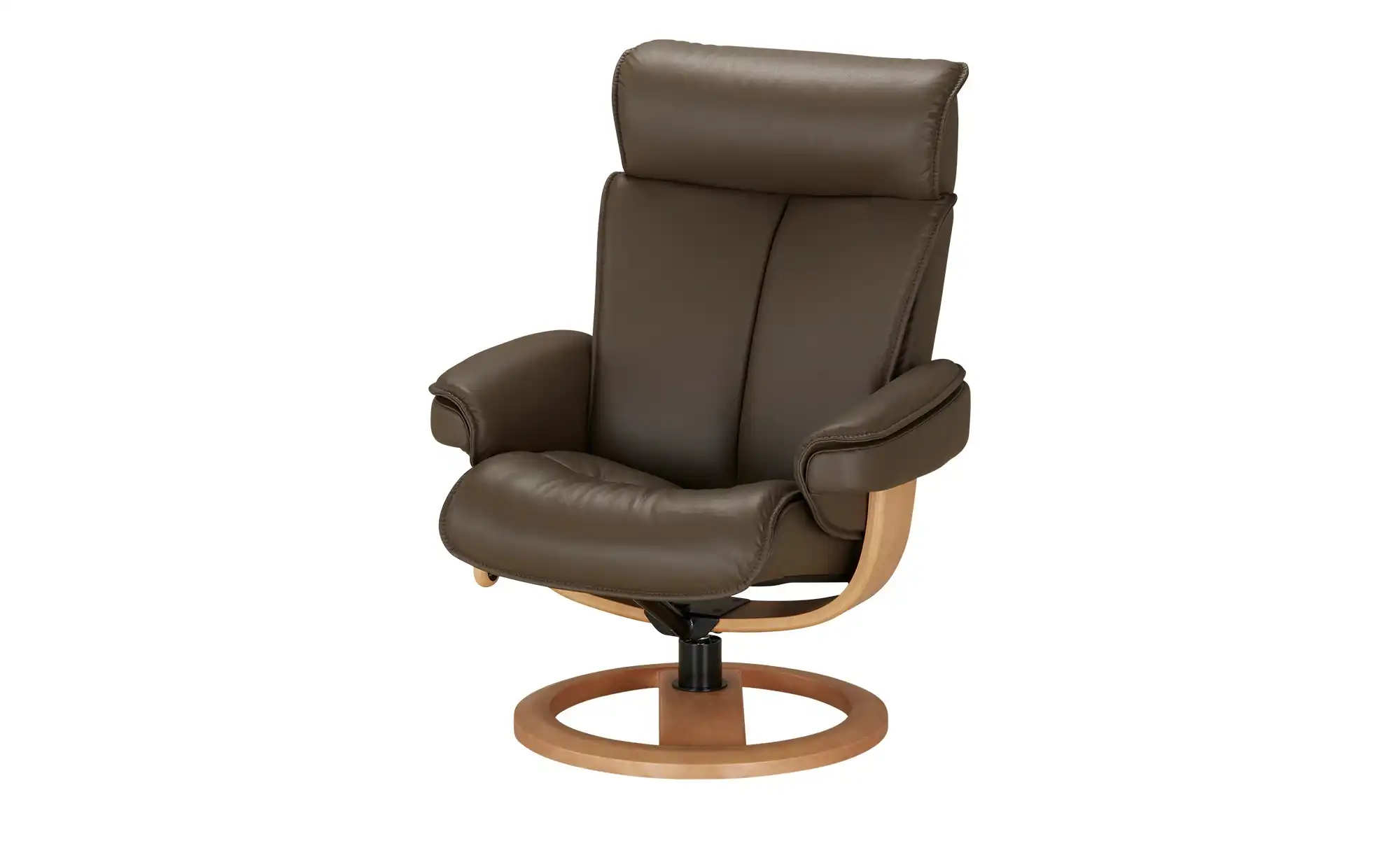 Nordic Life Sessel-Hocker-Set aus Echtleder INC97