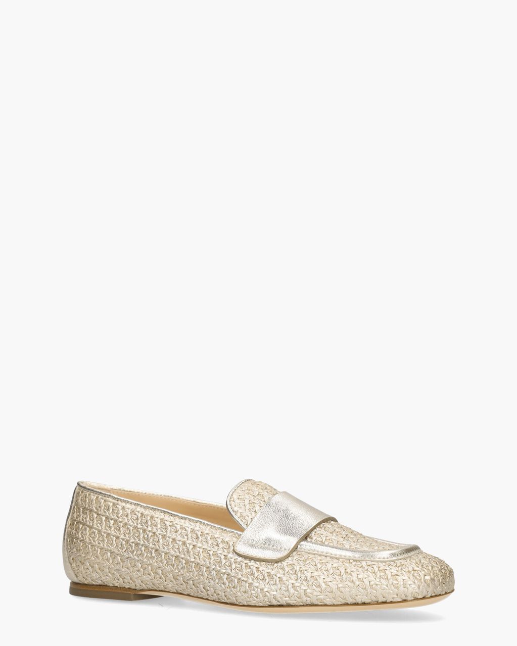 AGL Sheryl Raffia Goud Damesloafers