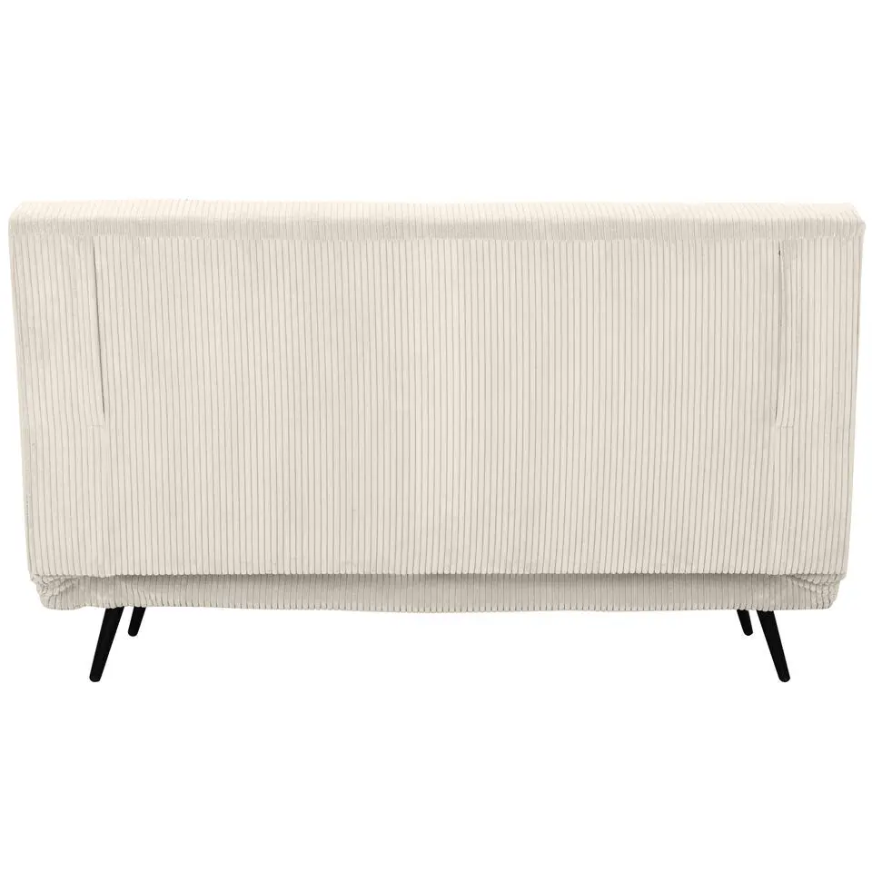 Mallory - Slaapbank 140 cm in crèmekleurige stof