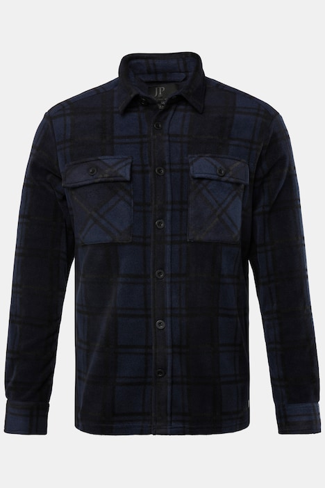 JP 1880 Fleece-Karohemd, Workwear, Langarm, Kentkragen, Modern Fit, bis 8 XL