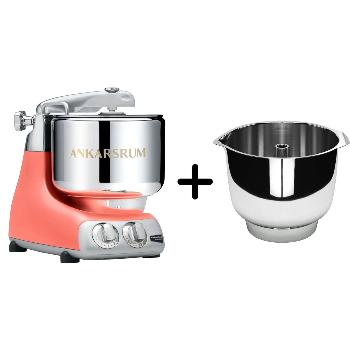Assistent AKM 6230 Kjøkkenmaskin + Original vispebolle, coral crush