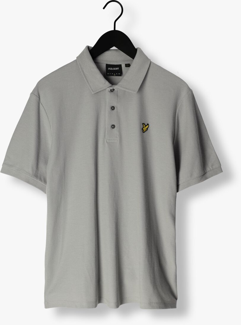 LYLE & SCOTT grijze lyle & scott polo milano trim polo shirt