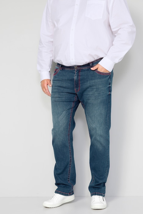 Boston Park Jeans, Bauchfit, farbige Nähte, 5-Pocket, bis Gr. 41