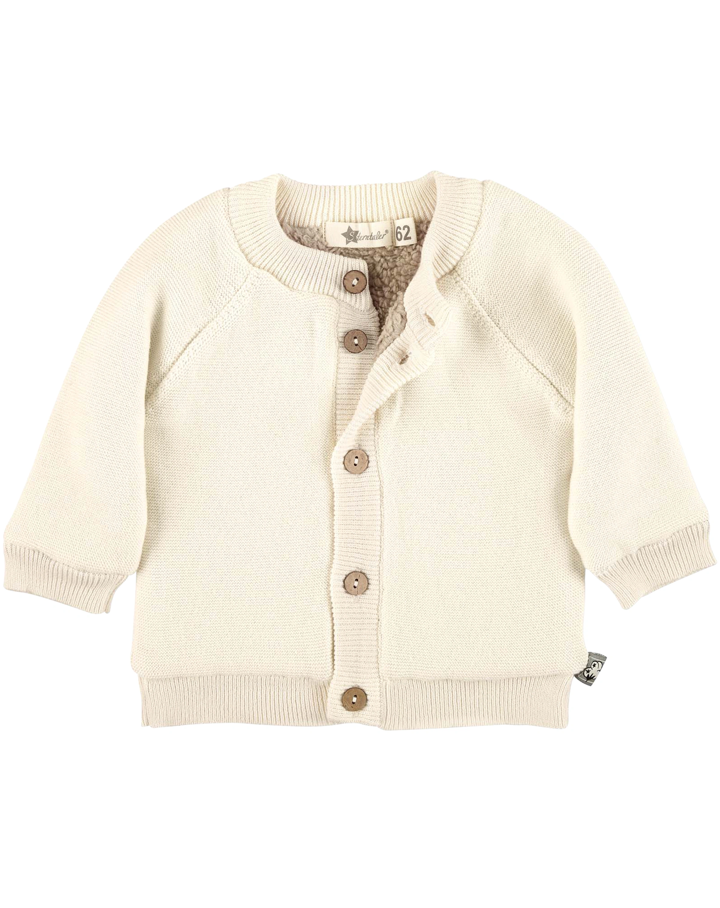 Strickjacke STERN gefüttert in natur