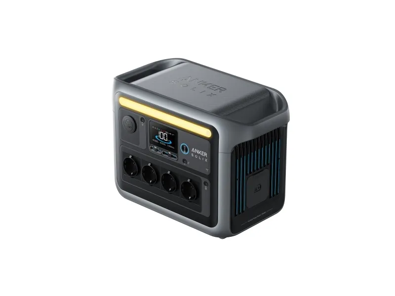 Anker SOLIX C1000X - Transportabel strømstation - 1800 Watt - litiumjernfosfat - 1056 Wh - output-stikforbindelser: 6