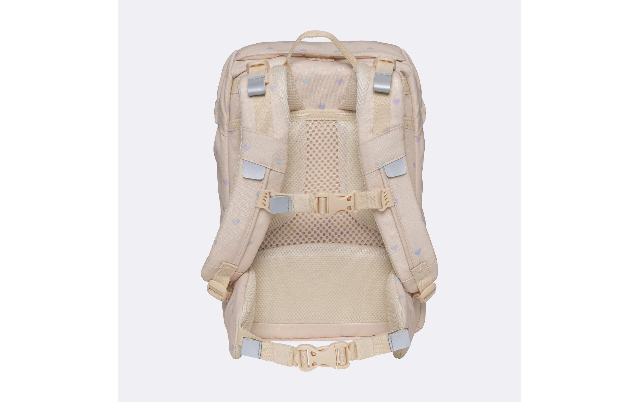 Beckmann Schulrucksack »Classic Yellow Heart 6-teilig« Reflektoren