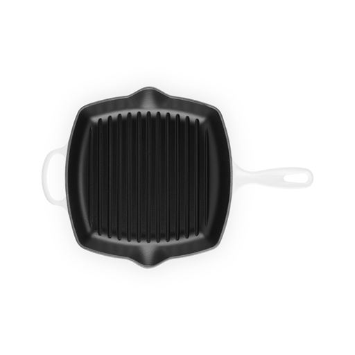 Le Creuset Kvadratisk Grillpande, White, 26x26 cm