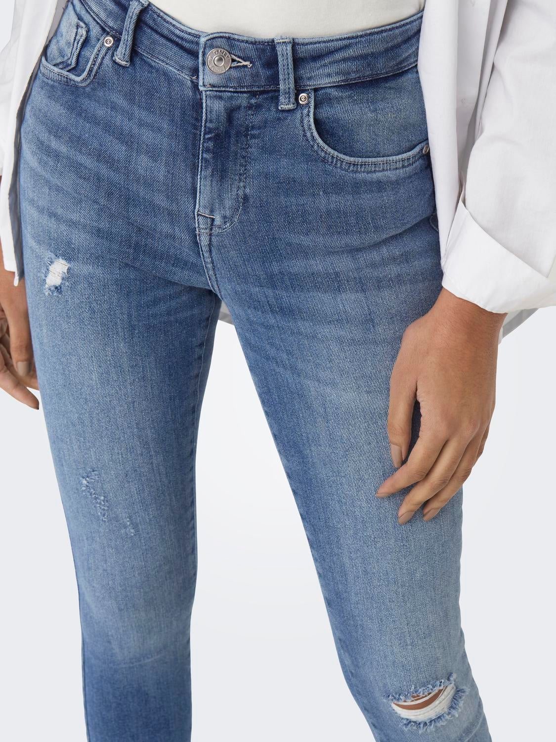 ONLPOWER Mittlere Taille Skinny Fit Jeans Medium Blue Denim