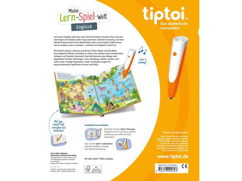 tiptoi Lernbuch Meine Lern-Spiel-Welt: Englisch Mit tiptoi Englisch hören, verstehen und spielerisch lernen