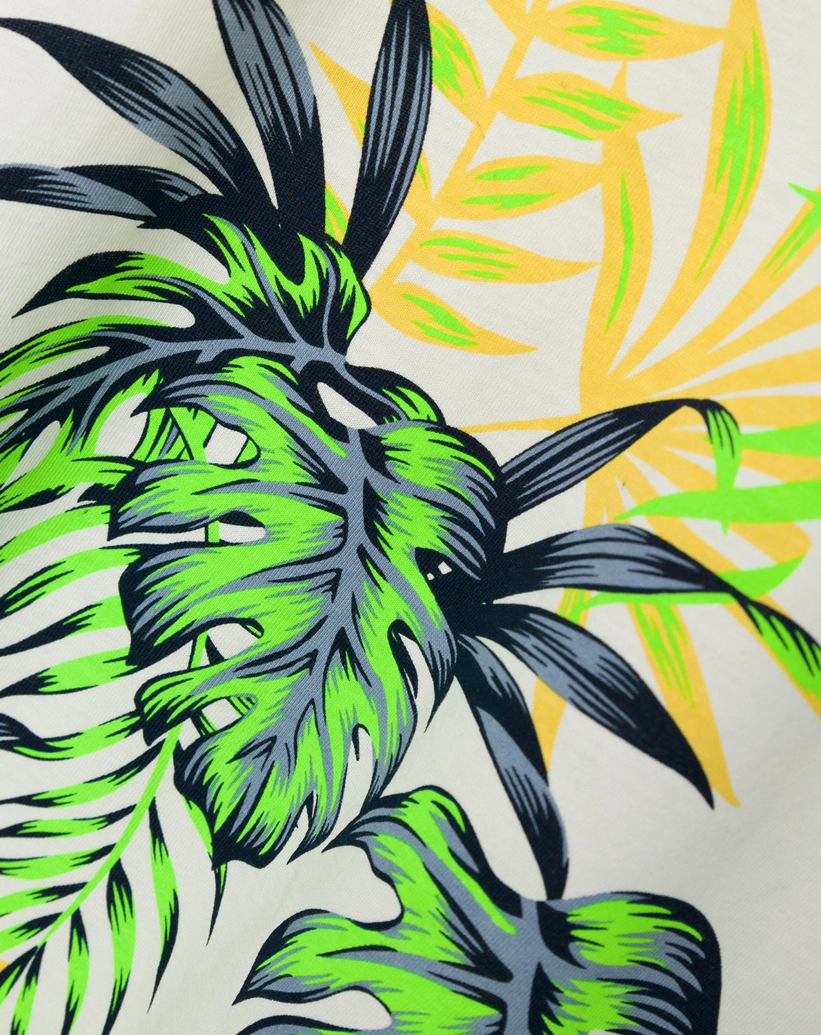 T-Shirt NKMFLANKO LEAVES in jet stream