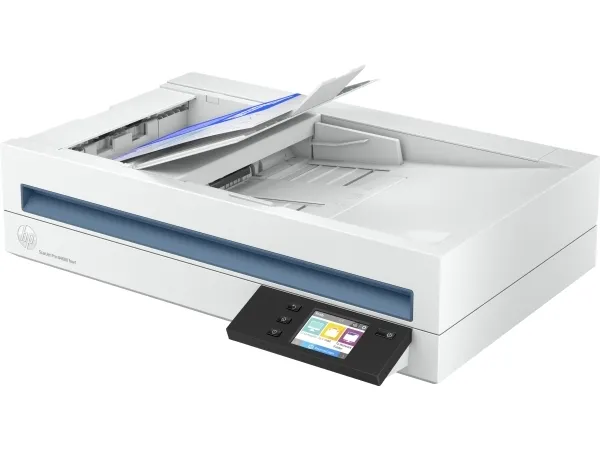 HP Scanjet Pro N4600 fnw1 - Dokumentscanner - Contact Image Sensor (CIS) - Duplex - 216 x 5362 mm - 600 dpi x 1200 dpi - op til 40 ppm (mono) / op til 40 ppm (farve) - ADF (100 ark) - op til 6000 scanninger pr. dag - Gigabit LAN, USB 3.0, Wi-Fi(n)
