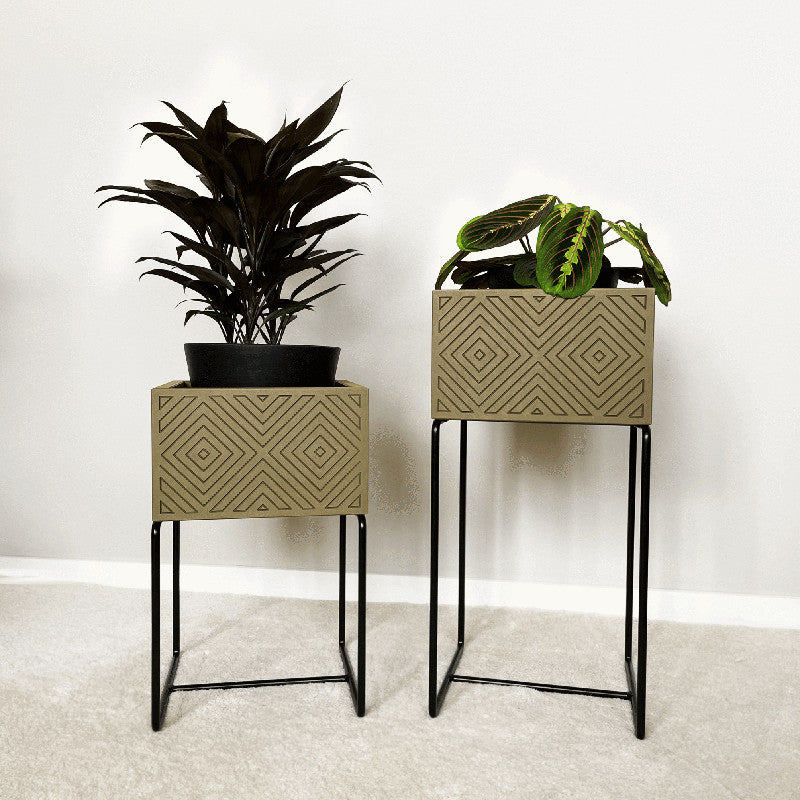 Nevi the plantbox Olivgrün, Schwarz S