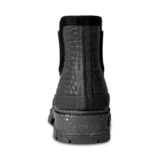 Woden Liv Croco Waterproof Støvler, Black, 39