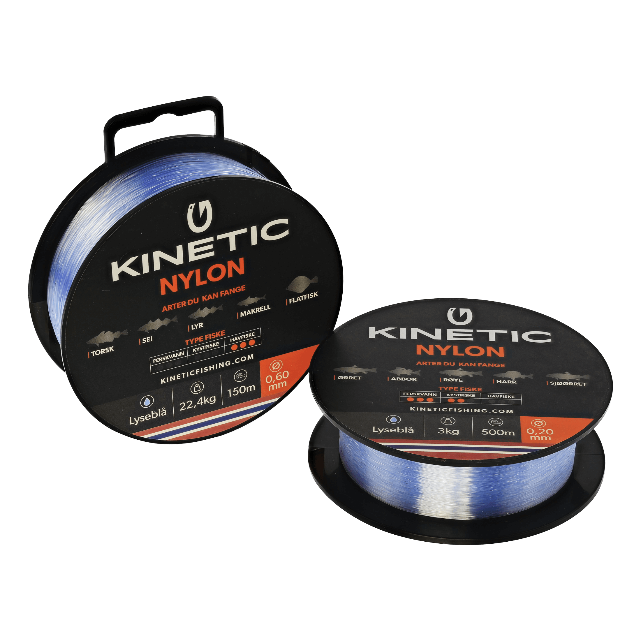 Kinetic Super Mono 225M 0,50MM 17,3KG - Fiskesene og snører