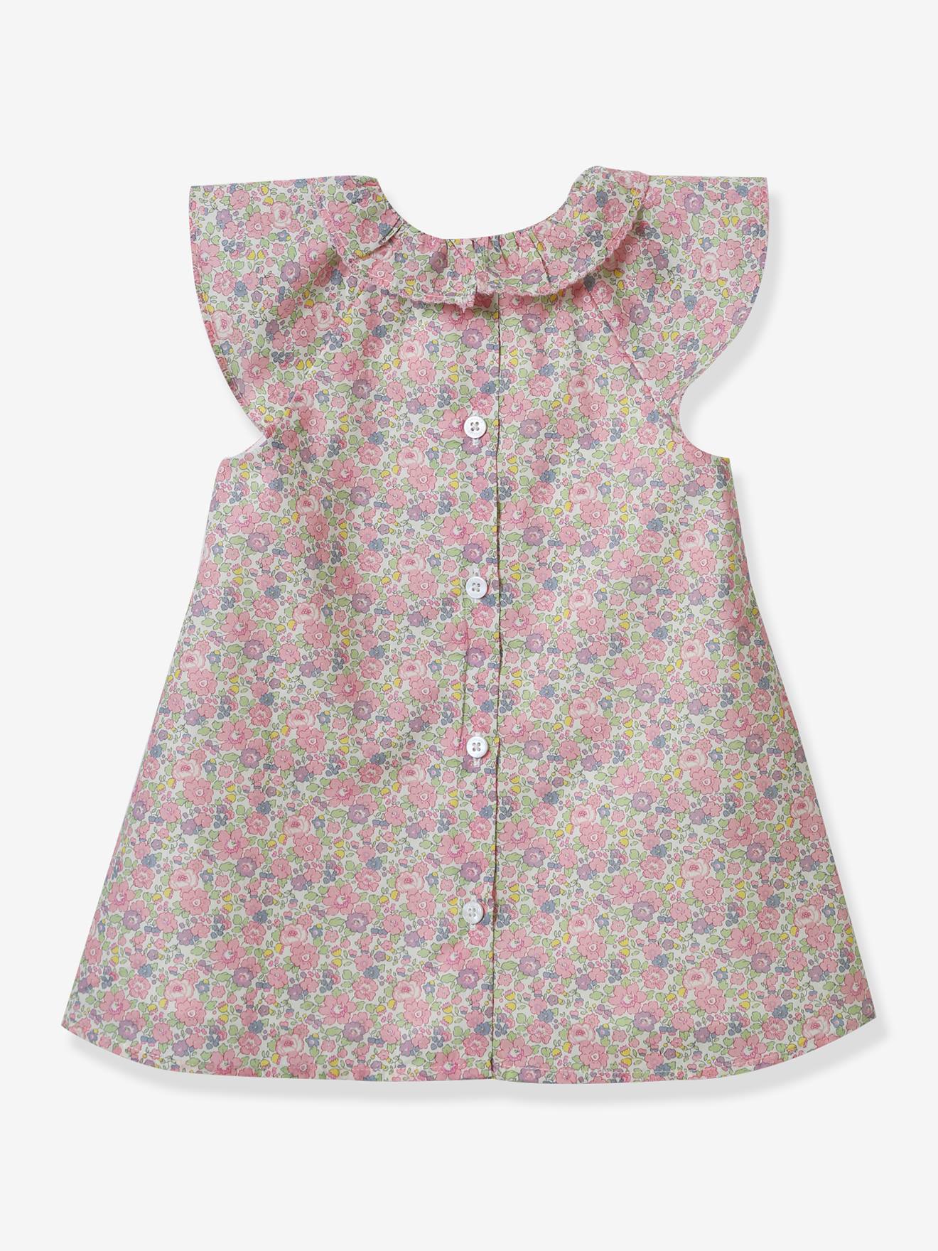 Vestido de tecido Liberty para bebê