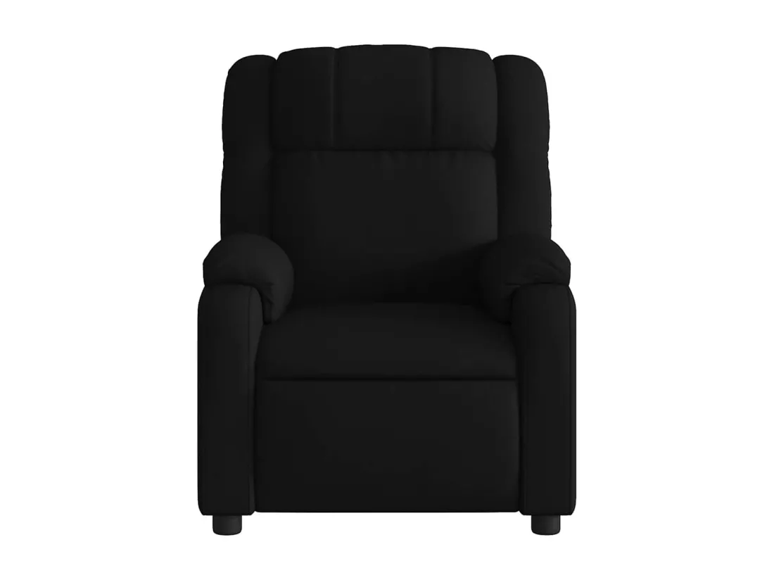 Fauteuil de massage inclinable Noir Tissu
