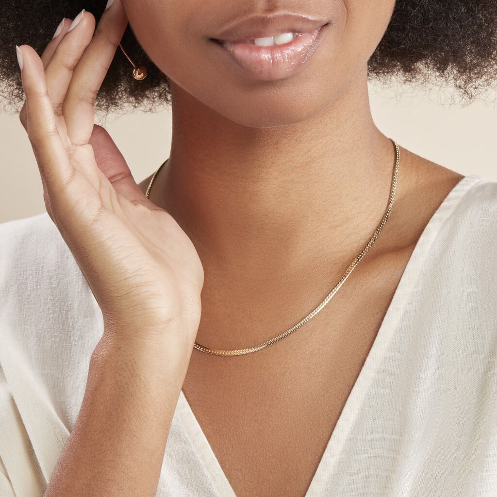 Collier Izel Maille Anglaise Or Jaune