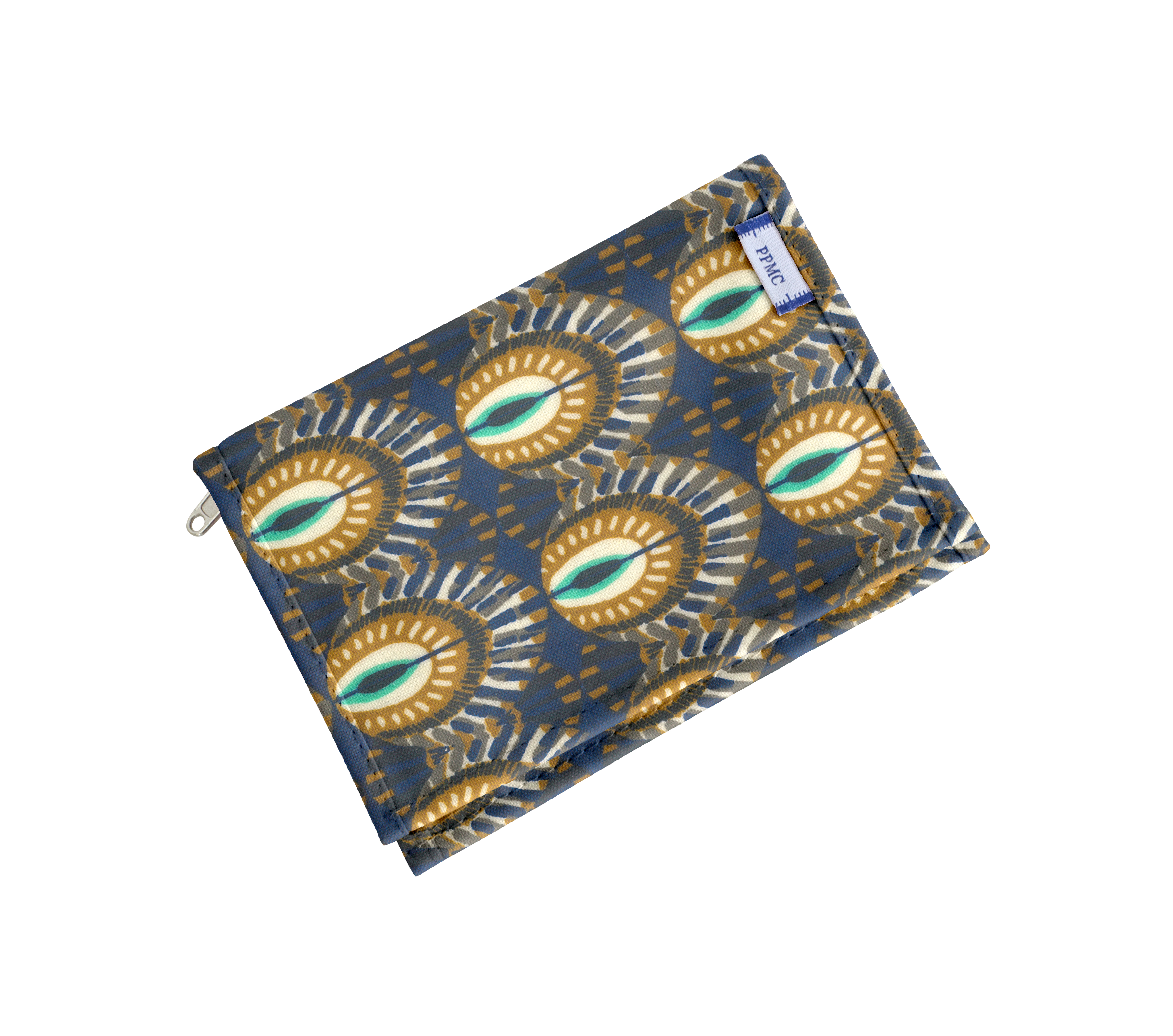 Portefeuille Compact Plumes De Paon