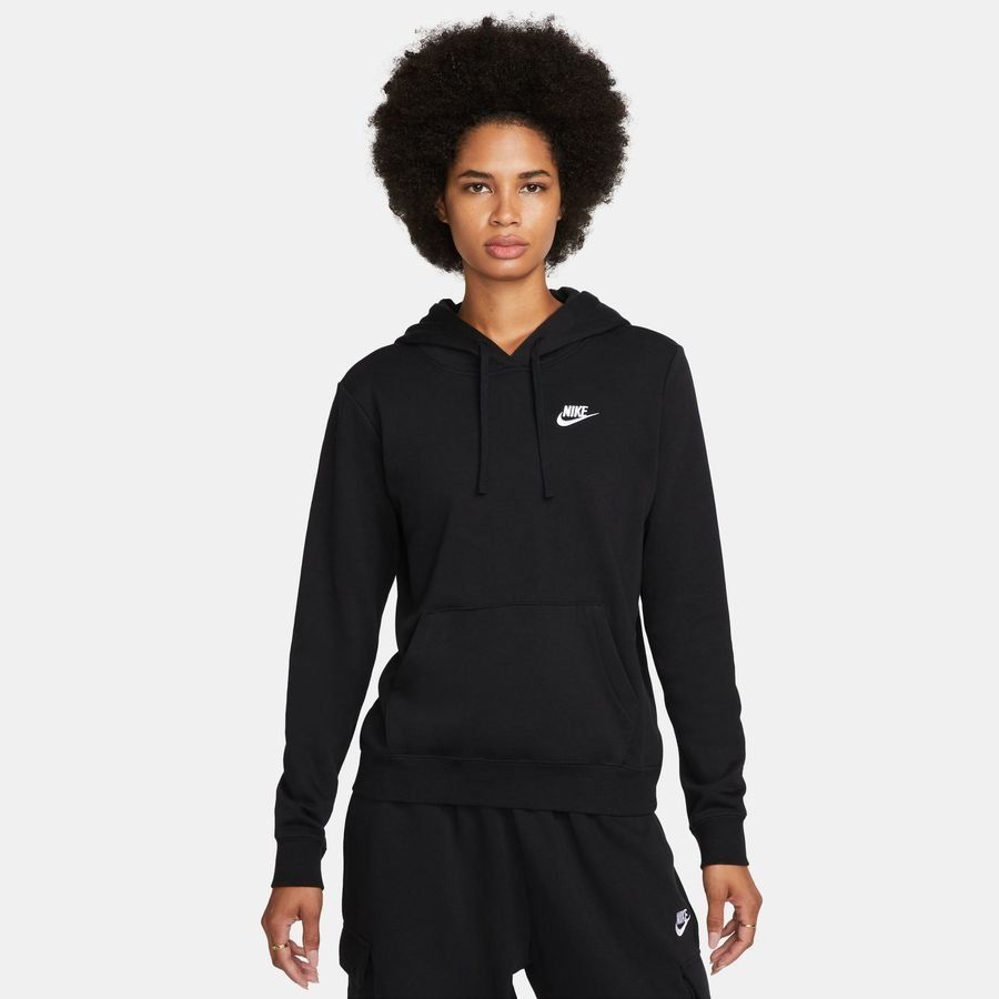 Nike Sweat à Capuche NSW Club Fleece - Noir/Blanc Femme