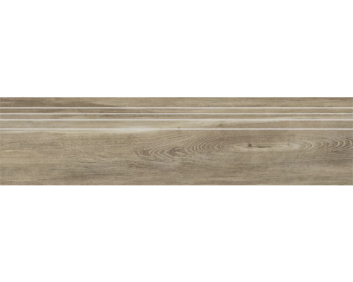 Porseleinen steengoed traptegel San Remo Walnoot 29,5 x 120 cm