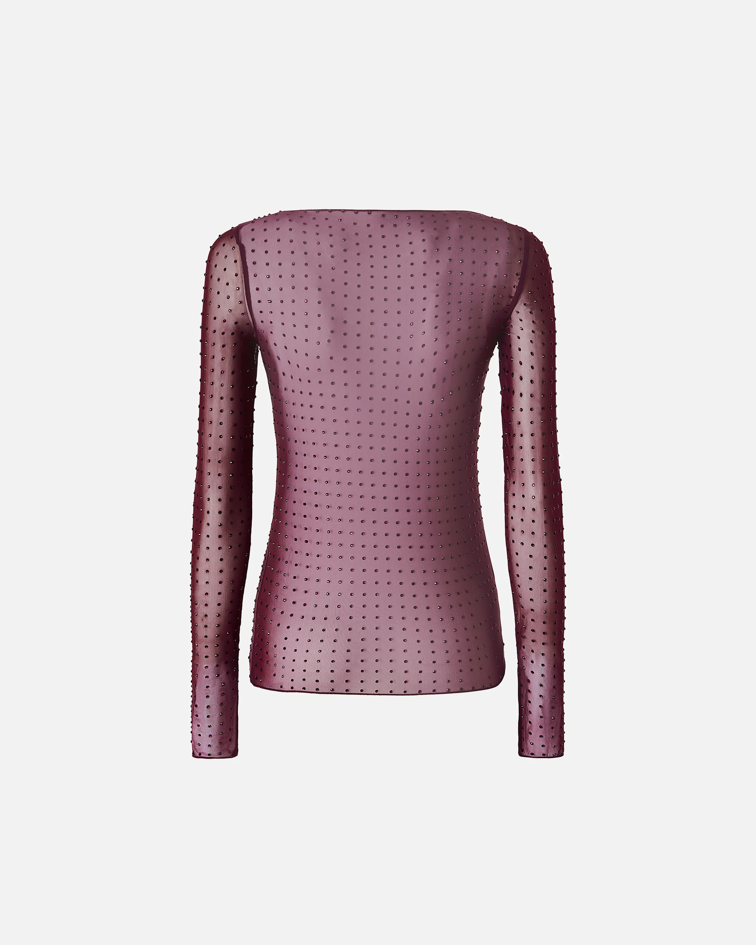 T-shirt avec strass all-over | Rouge