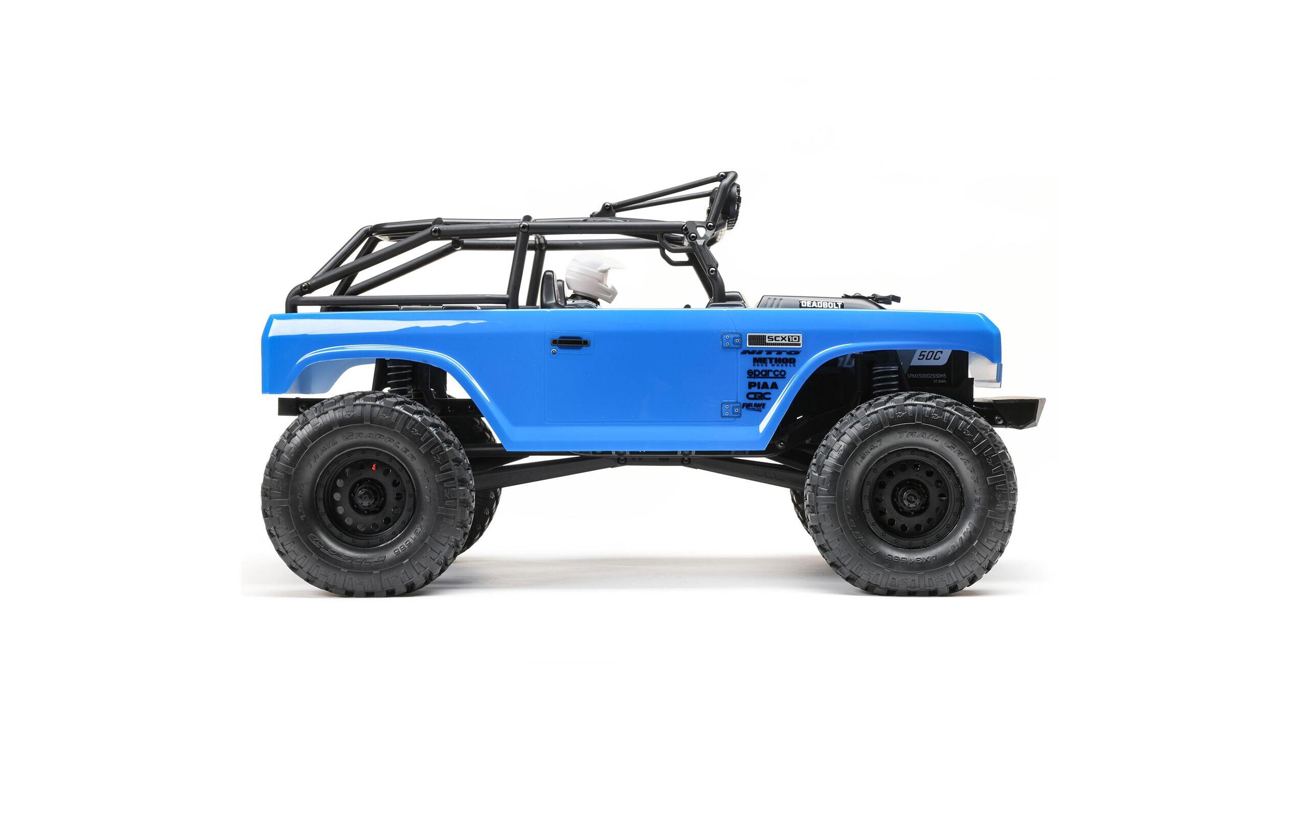 Scale Crawler SCX10 II Deadbolt, Blau ARTR, 1:10<br>Rock Crawler auf bewährtem SCX10 II Chassis mit Spektrum Technik