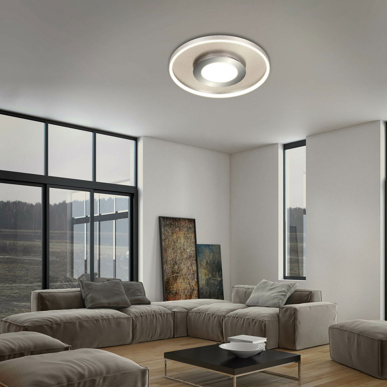 Briloner LED-Deckenleuchte mit Mittellicht FRAME