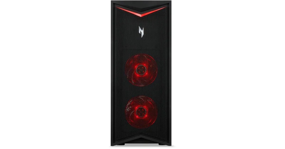 AcerNitro N70-130 AR97N50GS gaming pc  (Zwart | Ryzen 9 7900 | RTX 4070 Super | 32 GB | 1 TB SSD, Tweedekans)