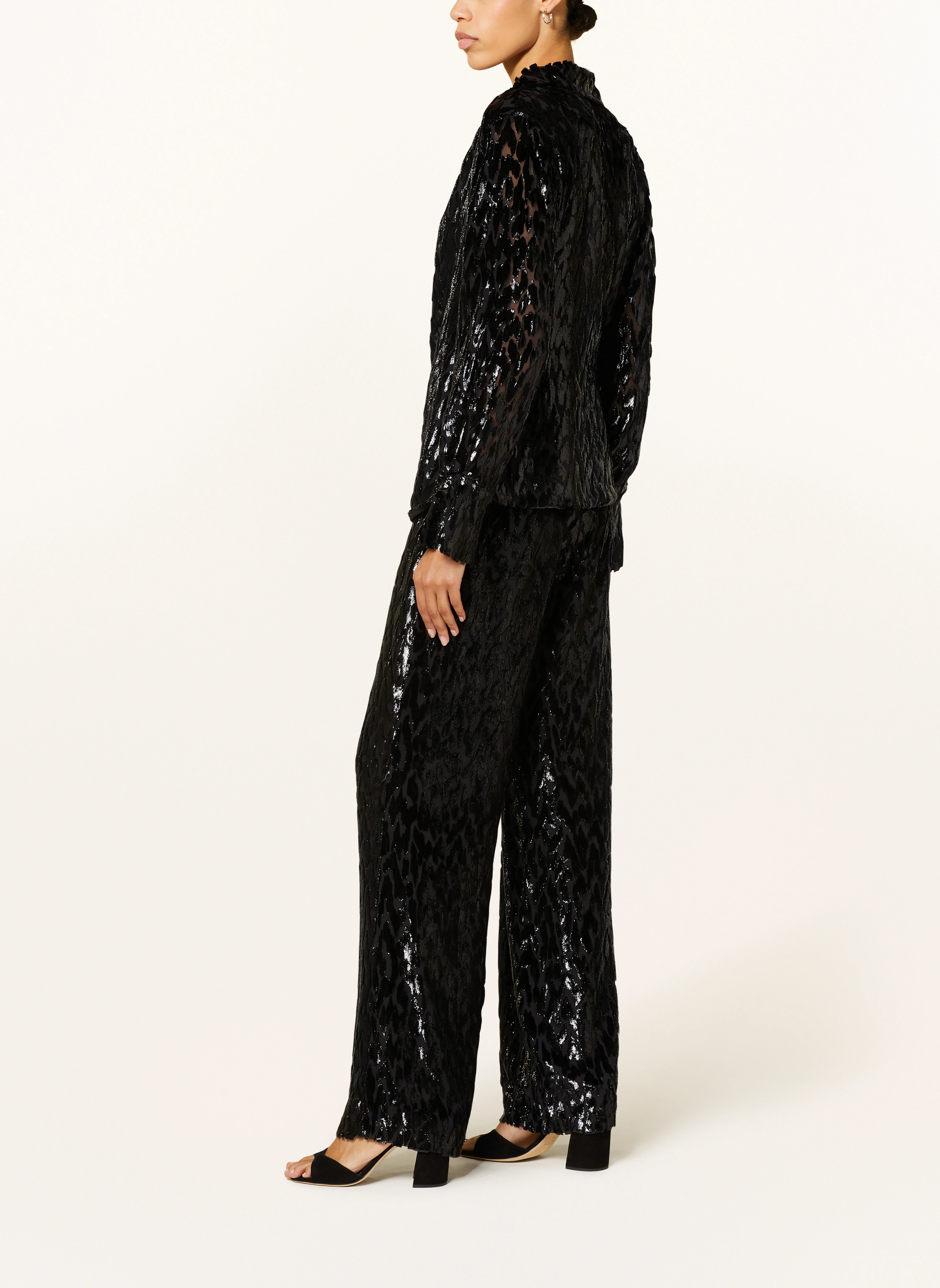 SIMKHAI Marlenehose SHIVON mit Seide und Glitzergarn