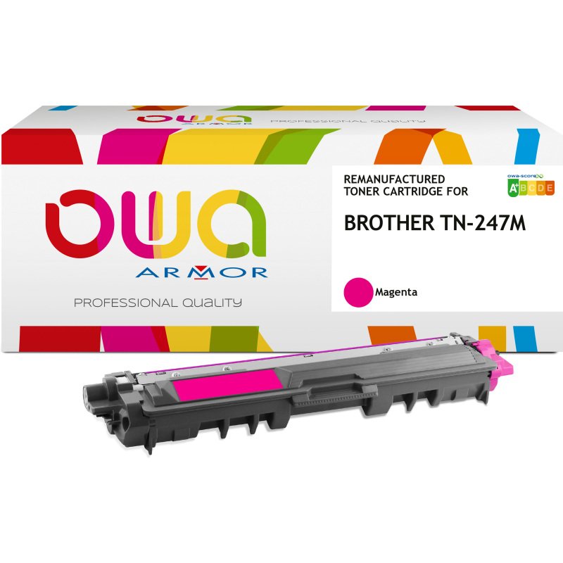 Toner OWA remanufacturé équivalent BROTHER TN-247 pour imprimante laser
