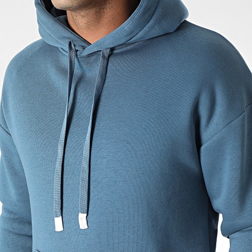Ensemble Sweat Capuche Et Pantalon Jogging Bleu Pétrole