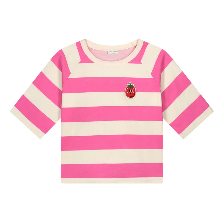 Daily Brat T-Shirt Rayure | Rose