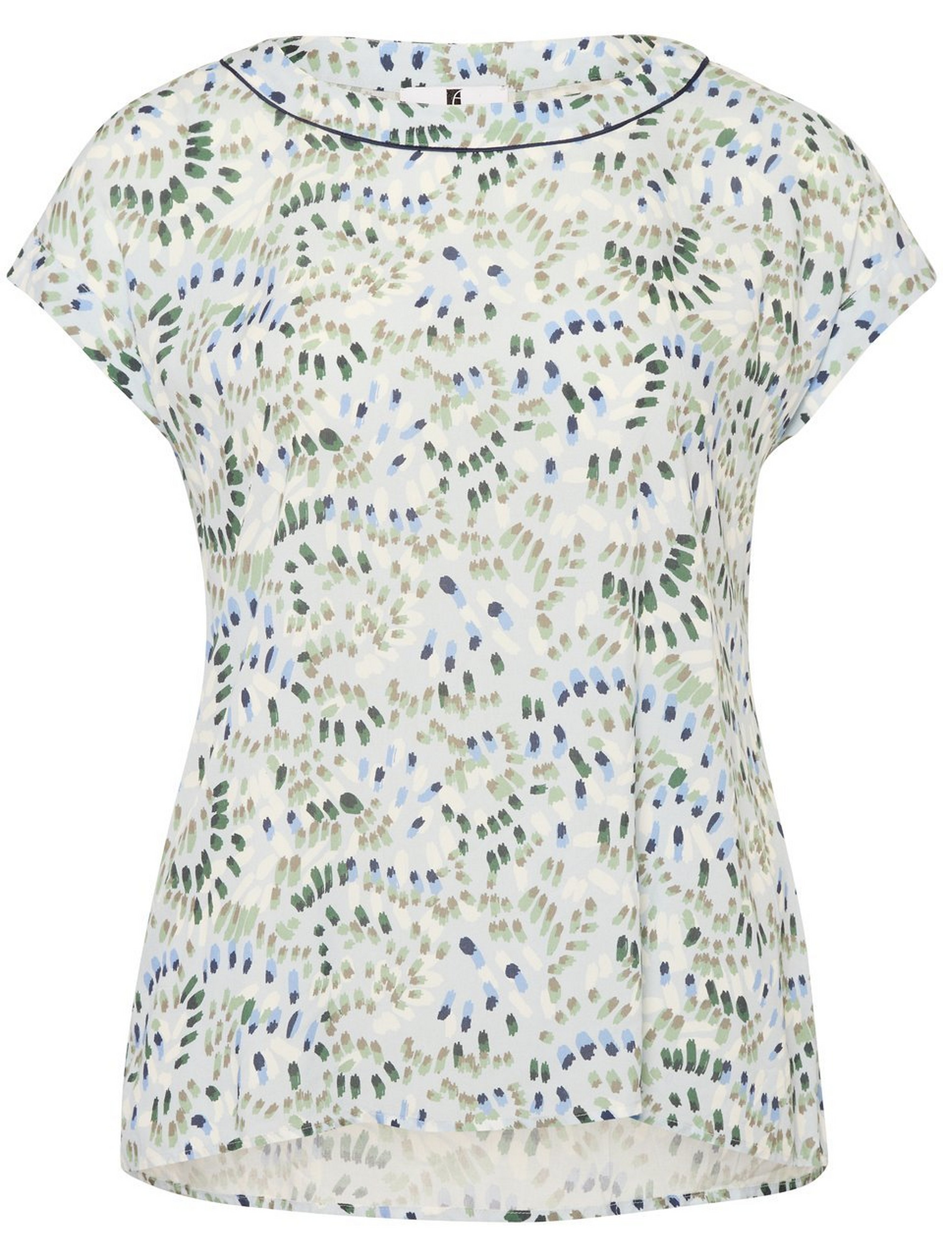 Bluse mit U-Boot-Ausschnitt