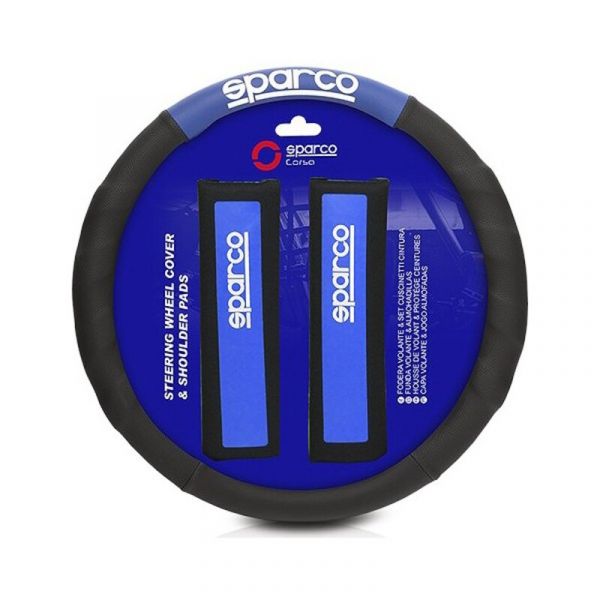 Sparco Cobertura de Volante Corsa   Almofadas Azul