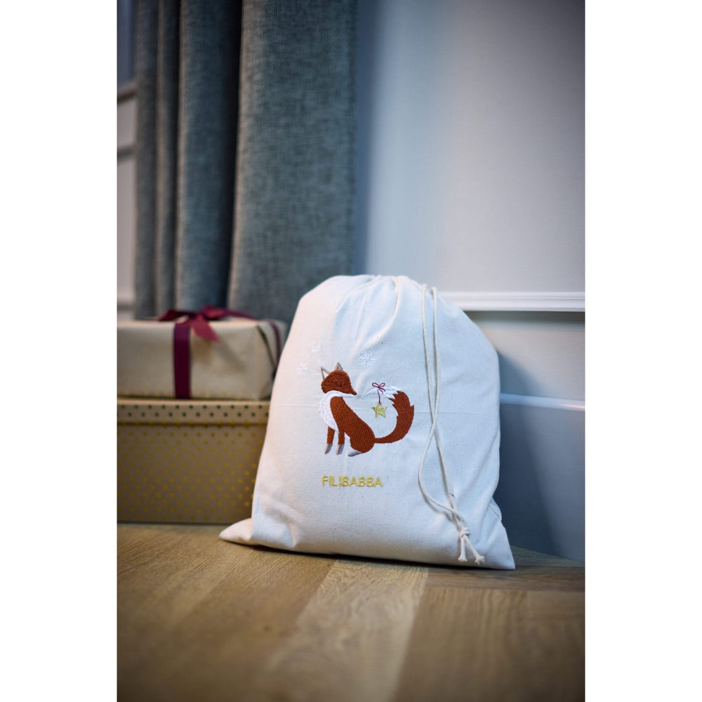 Køb FILIBABBA Fox Embroidered Gavepose Gots Wonderful Winter