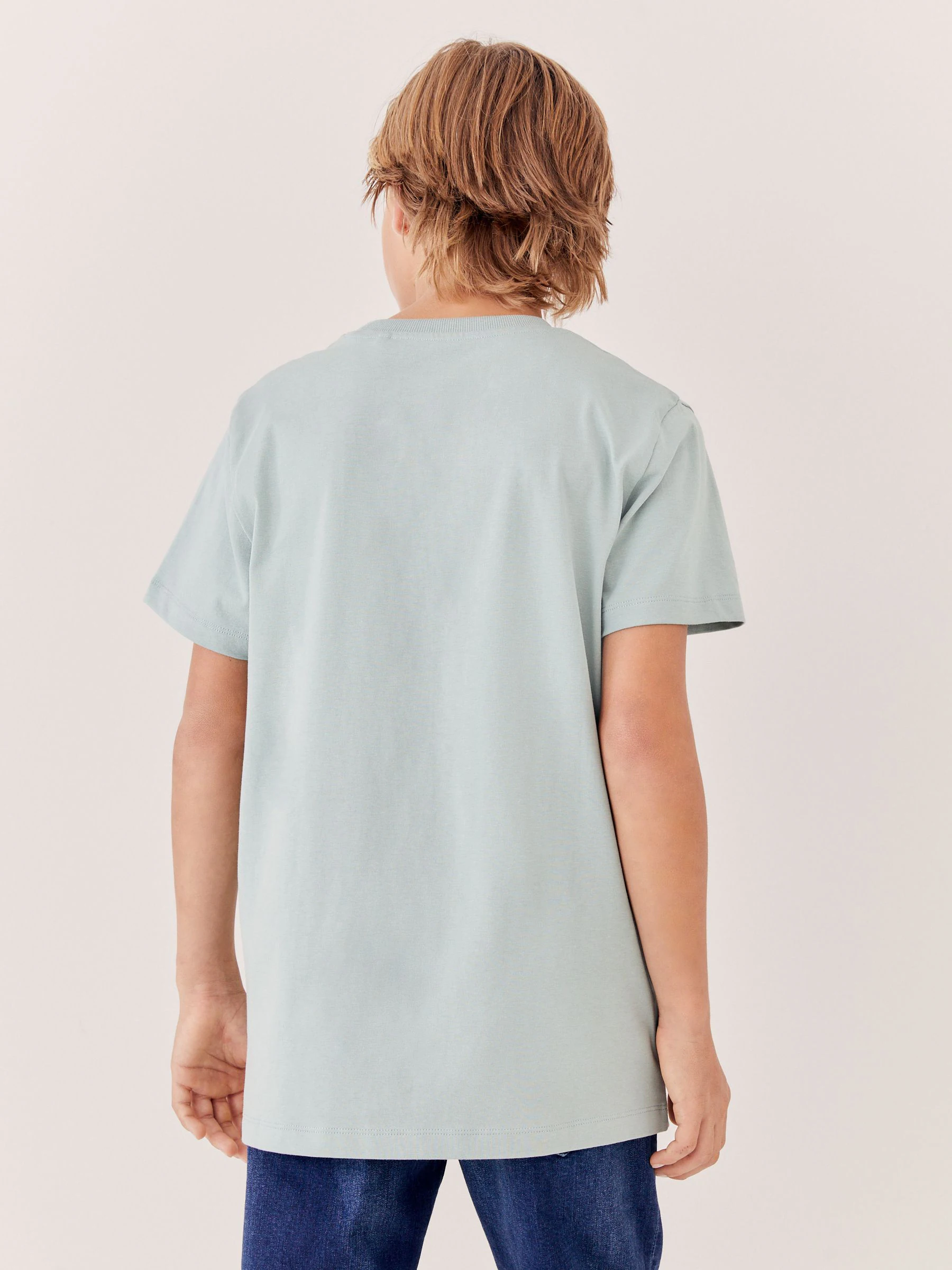 Mineraalgroen - T-shirt met korte mouwen (3-16jr)