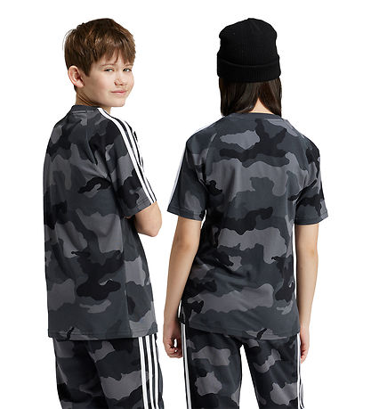 adidas Performance T-shirt - J BL Camo T - Gr?/Sort