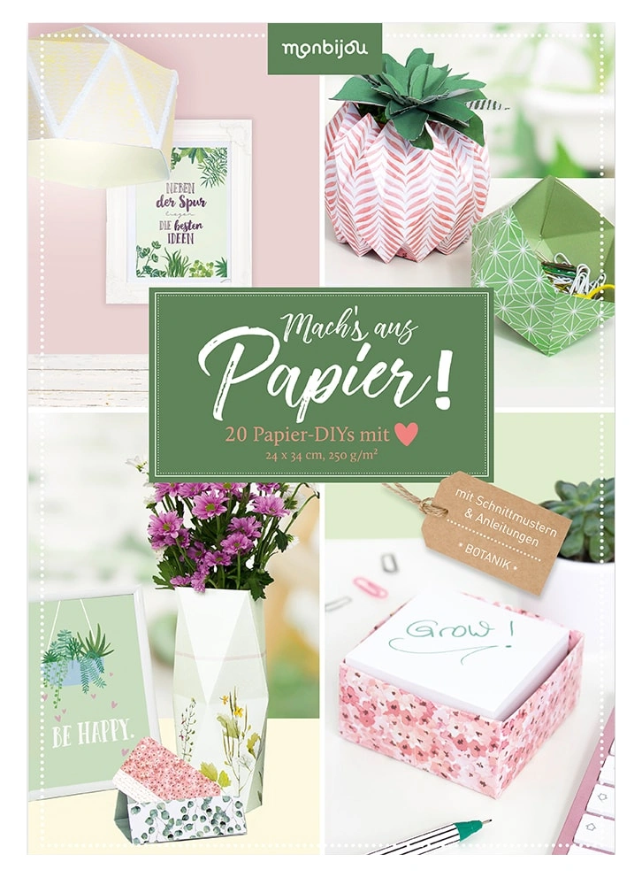 Bastel-Set MACH'S AUS PAPIER – BOTANIK in bunt
