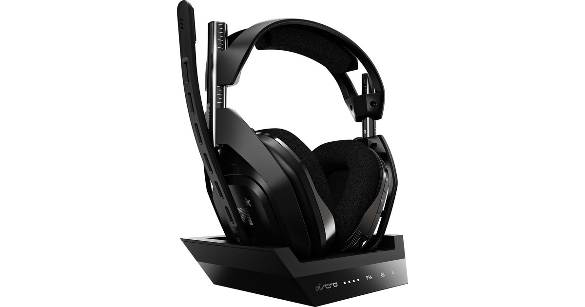 ASTRO GamingA50 Wireless headset (2019) + Basis Station over-ear gaming headset  (Zwart/zilver, Pc, Mac, PlayStation 4)