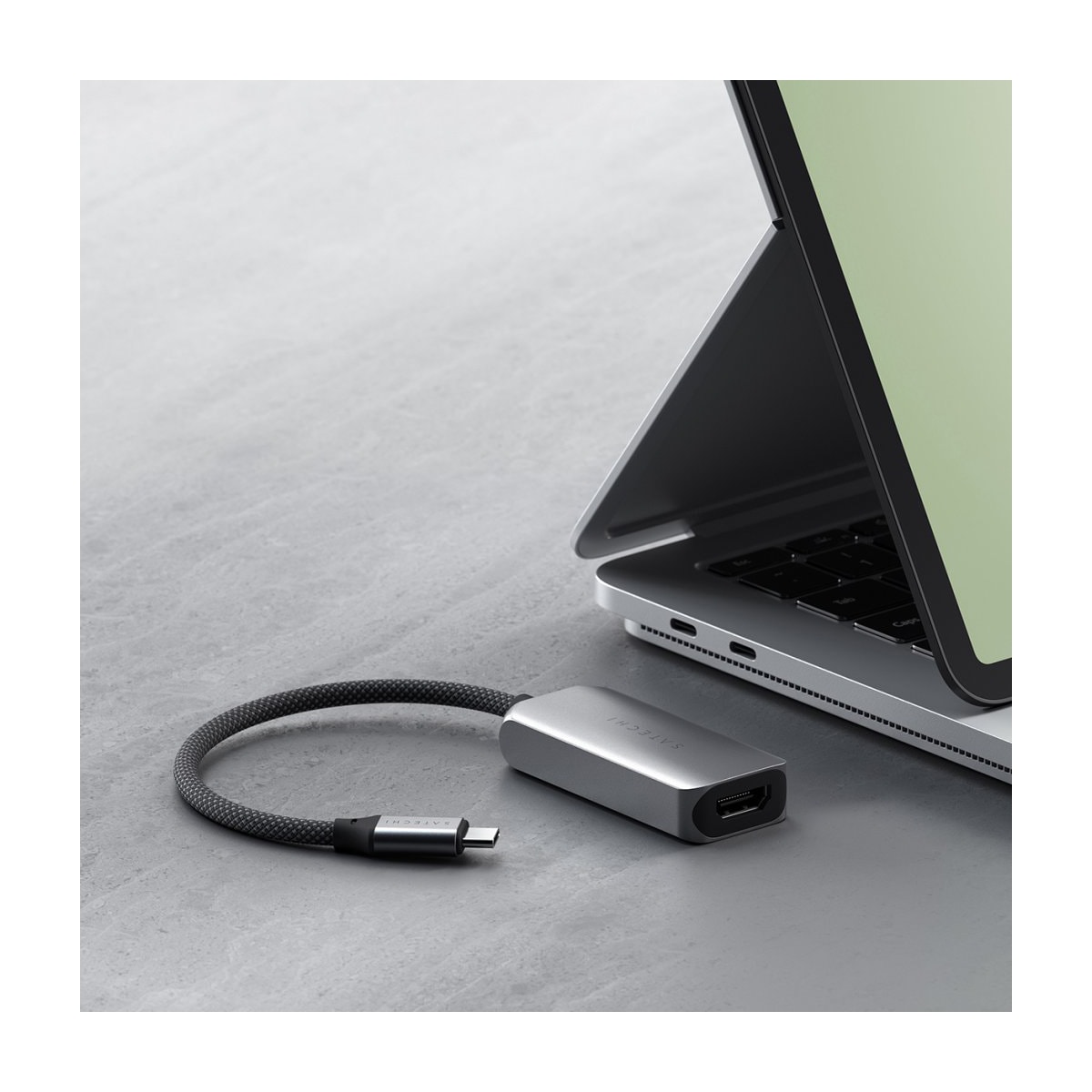 Satechi USB-C - HDMI 2.1 kabel (grå)