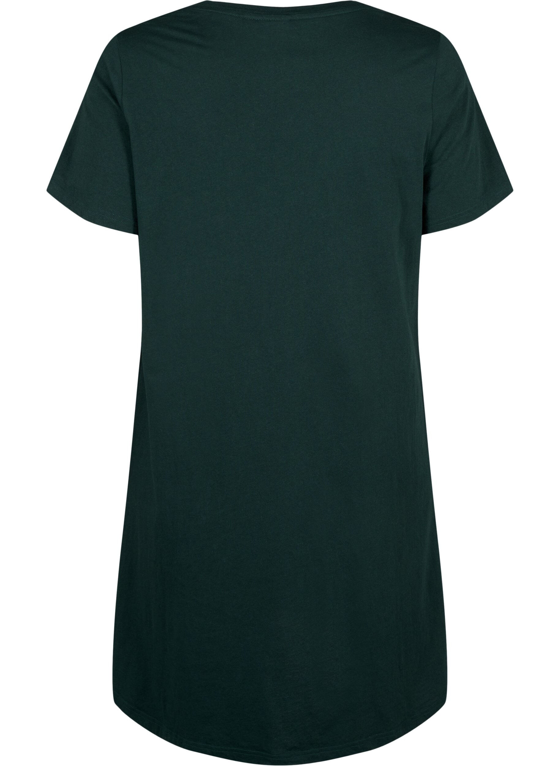 Natkjole i økologisk bomuld med v-hals