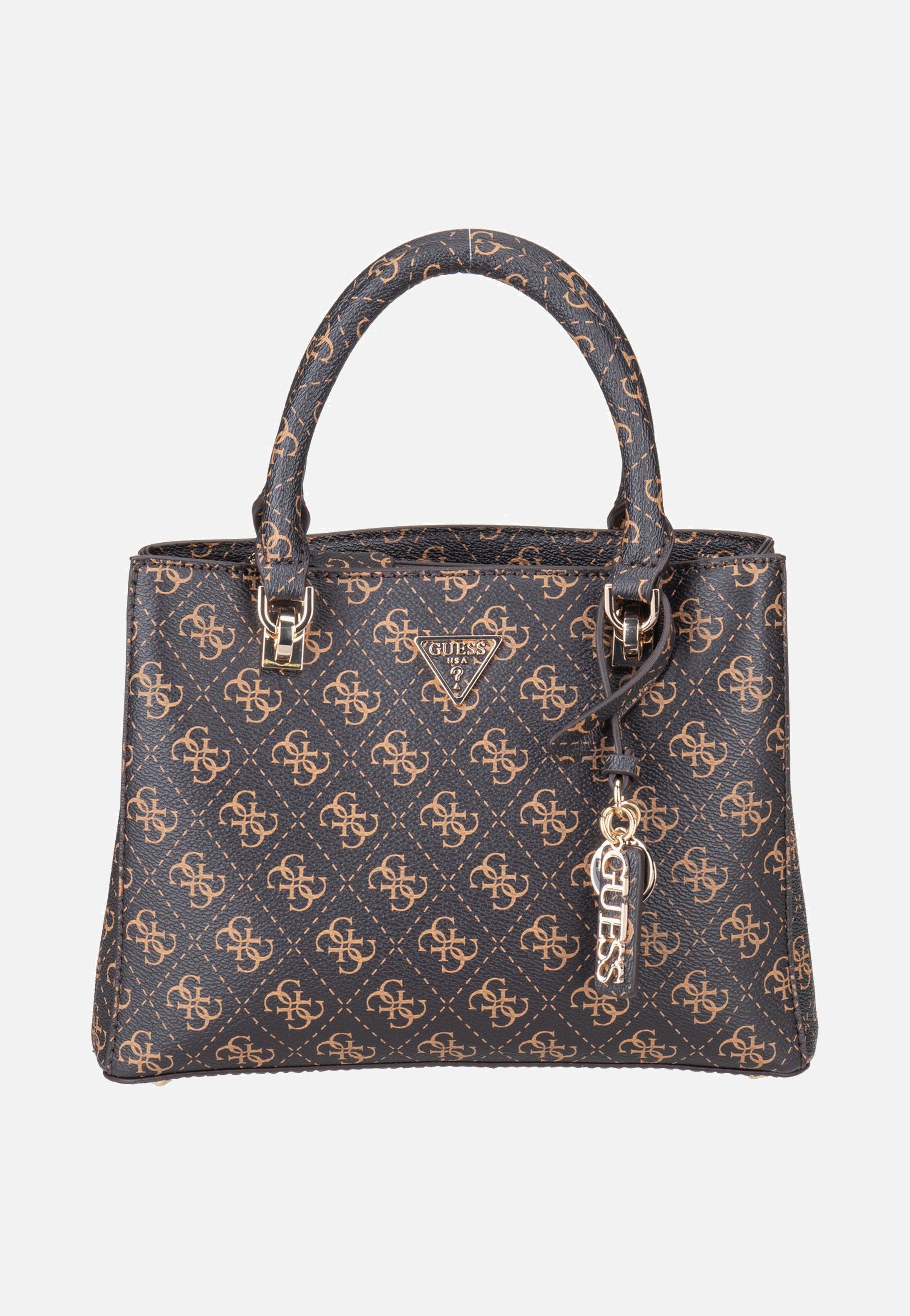 Noelle II Sml Multi Comp Stchl Brown Logo - Satchel