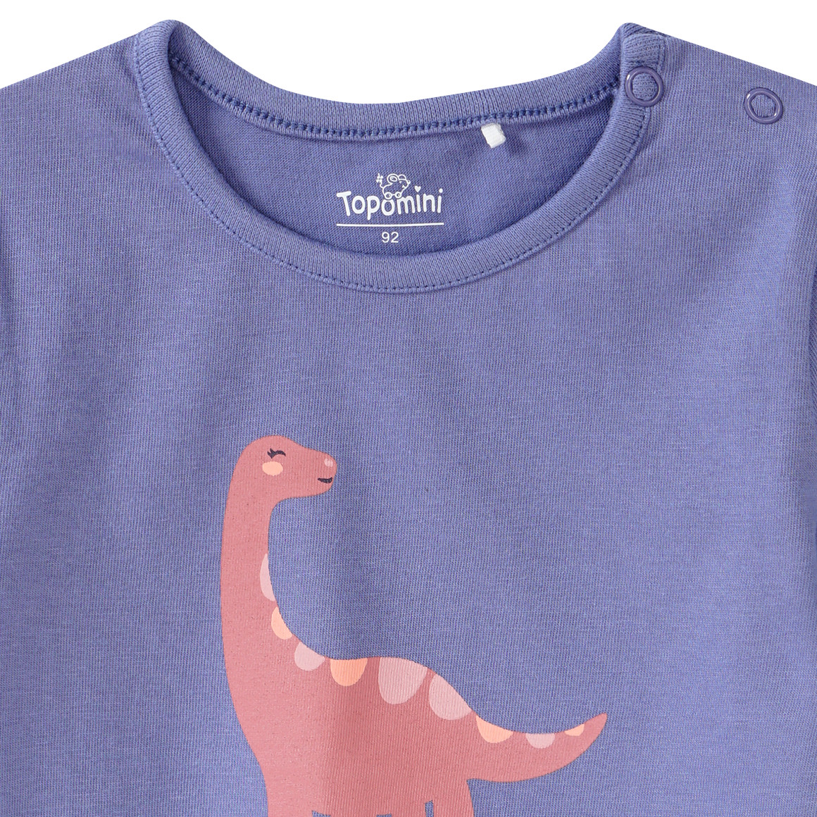 Topomini Baby T-Shirt mit Dino-Motiv lila