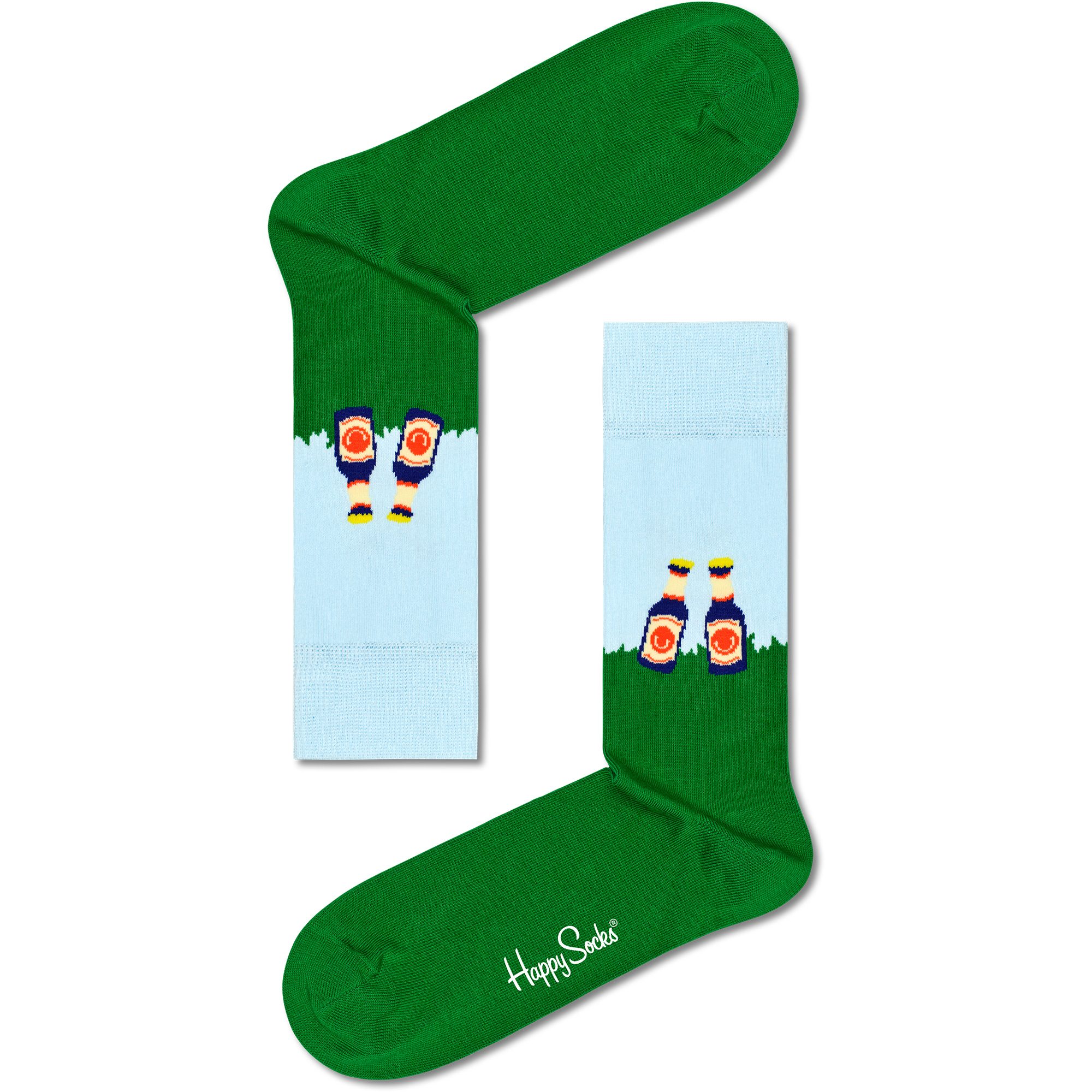 Happy Socks Picnic Time Socken Herren grün