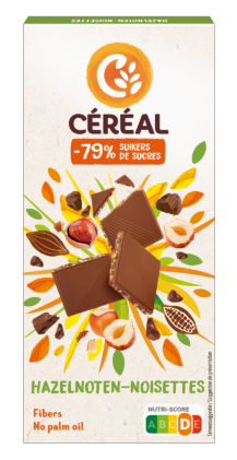 Céréal Tablet hazelnoot maltitol 80g
