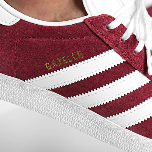 Baskets Gazelle B41645 Classic Burgundy Cloud White Gold Metallic