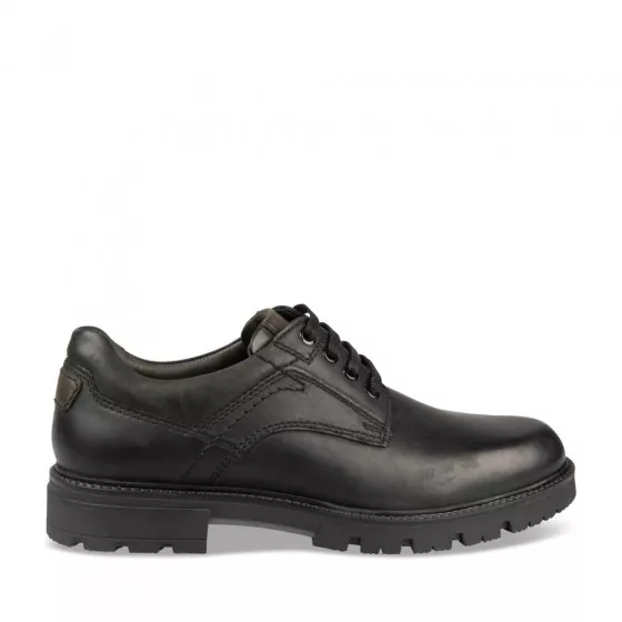 Derbies NOIR DENIM SIDE CUIR