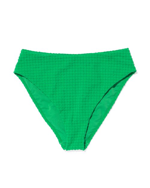 bas de bikini femme taille haute vert